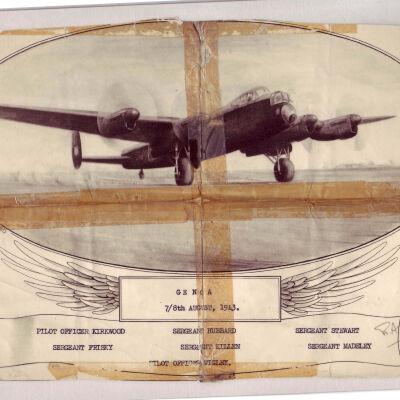 97/Kirkwood Crew: Crew at 207 Squadron, trophy card