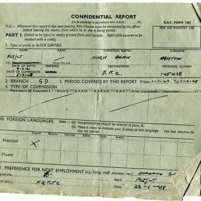 83/Garvey Crew: Ashton, RAF reports