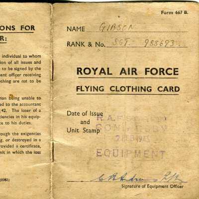 97/Reilly Crew: Gibson, clothing card