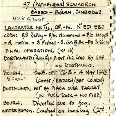 97/Reilly Crew: Gibson, accident notes