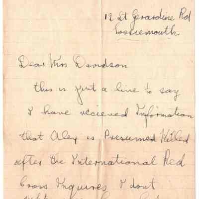 35/Hoos: Taylor, letter undated
