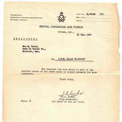97/Armstrong Crew: David, logbook letter