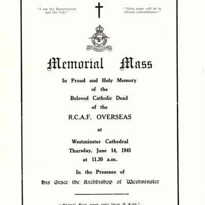 97/Armstrong Crew: David, Catholic Mass June 1945
