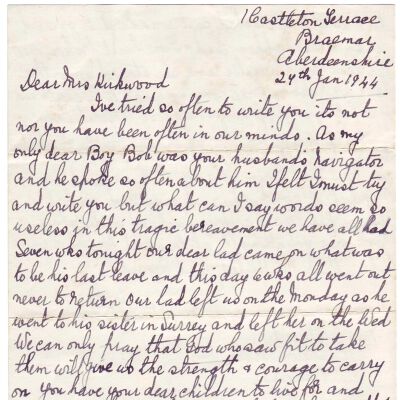 97/Kirkwood Crew: Stewart, letter and poem