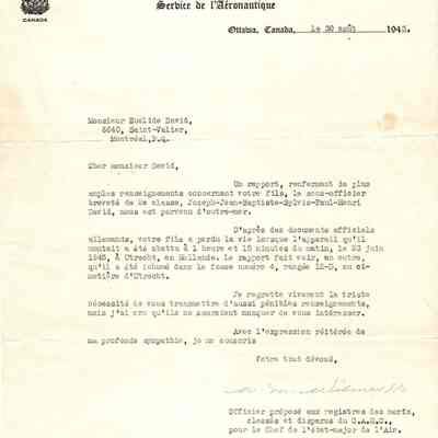 97/Armstrong Crew: David, Canada government letter