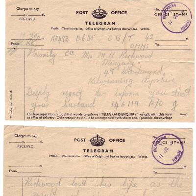 97/Kirkwood Crew: Kirkwood, death telegram