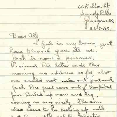RAF/PW: Davidson, letter 43-07-23