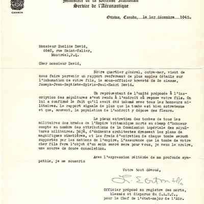 97/Armstrong Crew: David, Canada government letter