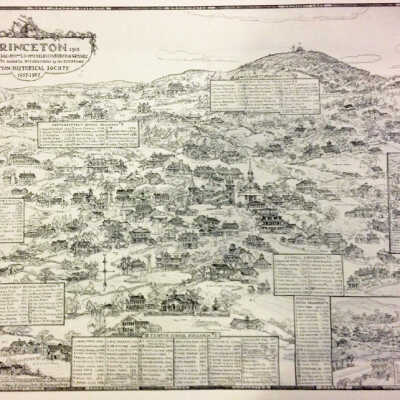 Princeton Map - Detailed 1937-1957