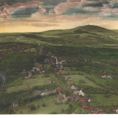 Aerial View Of Village