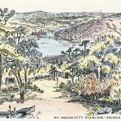Mt. Wachusett "Overlook" View of Wachusett Lake
