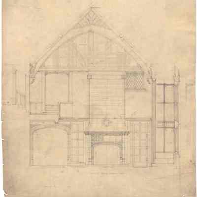 Drawing: Great Hall south elevation