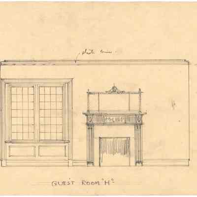 Drawing: Adam Guest Bedroom east elevation