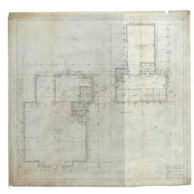 Drawing: Carriage House first floor plan