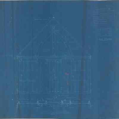 Blueprint: Irene's Room west elevation