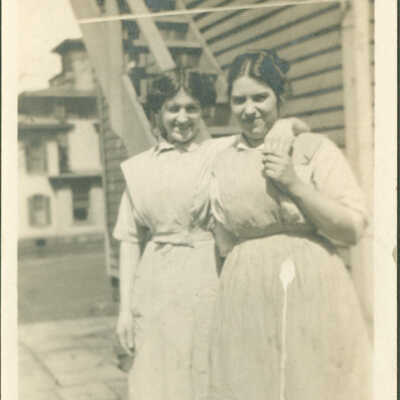 Emily and another domestic staff member