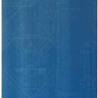 Blueprint: Music Room entrance and gable