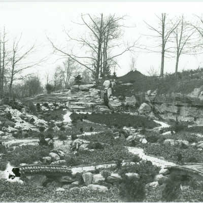 Japanese Garden during construction