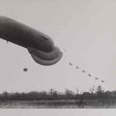 Observation balloon in air