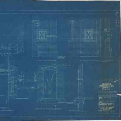 Blueprint: First story windows details