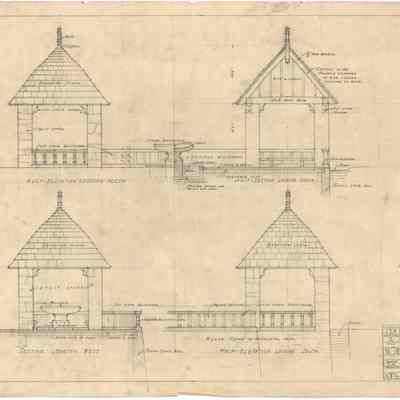 Drawing: Tea House north west south elevations