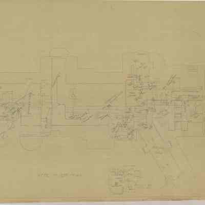 Drawing: Electric wiring attic floor plan