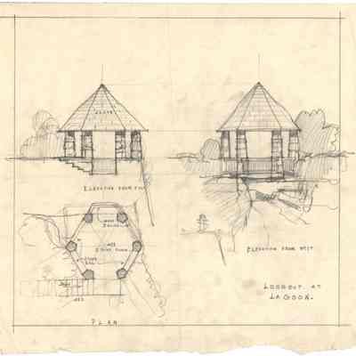 Drawing: Tea House concept sketch