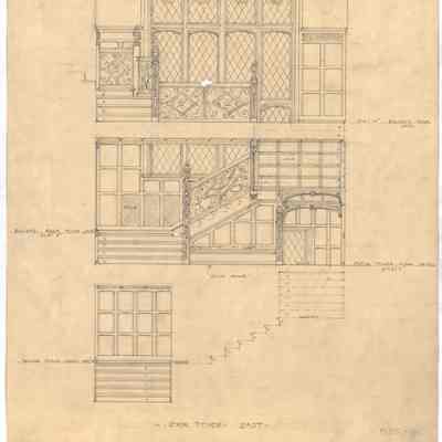 Drawing: Tower Stairs east elevation