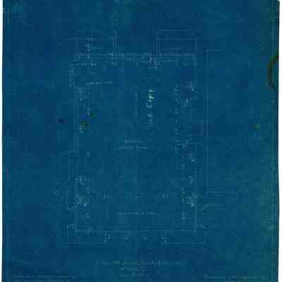 Blueprint: Irene's Bedroom furring and partitions plan