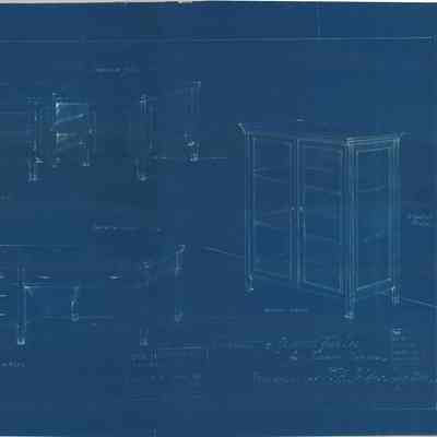 Blueprint: Flower Room cabinet and work tables
