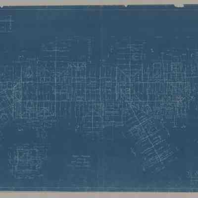 Blueprint: Roof steel framing plan