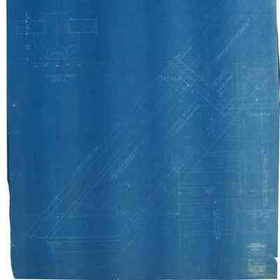 Blueprint: Wood details barge board and drop gable over entrance porch