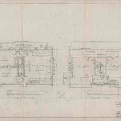 Drawing: Gardener's Cottage floor plans