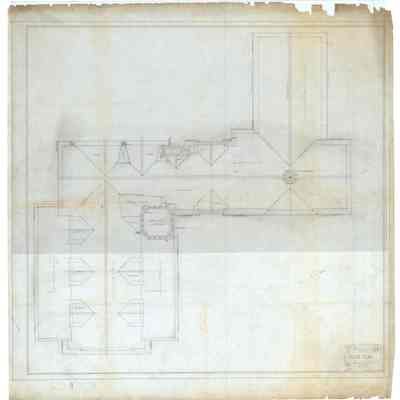 Drawing: Carriage House roof plan