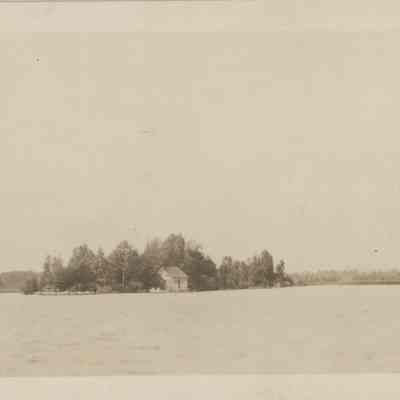 Cabin on an island