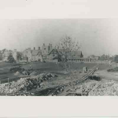 Stan Hywet Hall during construction