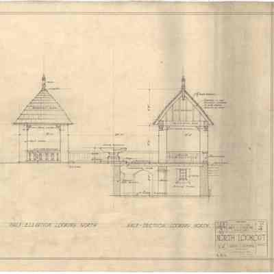 Drawing: Tea House north elevation