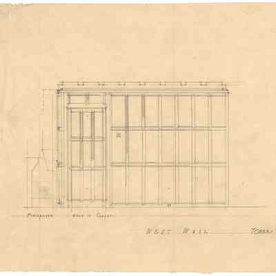 Drawing: Cromwell Guest Bedroom west elevation