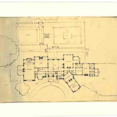 Drawing: Early floor plan concept