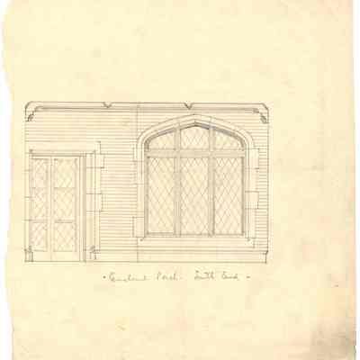 Drawing: West Porch south elevation