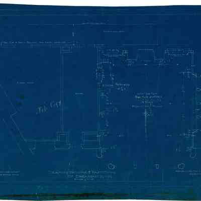 Blueprint: Breakfast Room furring and partitions plan