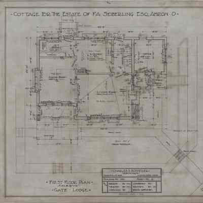 Drawing: Gate Lodge first floor plan