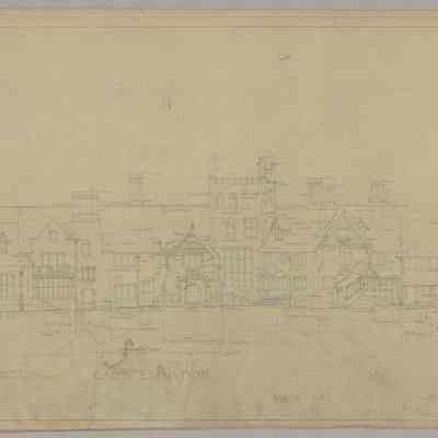 Drawing: Manor House east elevation