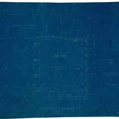 Blueprint: Virginia's Bedroom furring and partitions plan