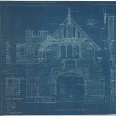 Blueprint: Entrance porch details