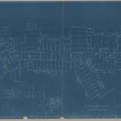 Blueprint: First floor steel framing plan