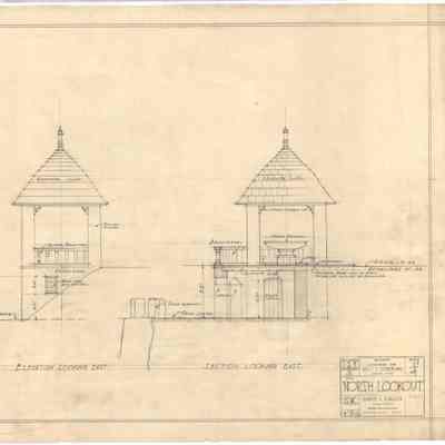 Drawing: Tea House east elevation