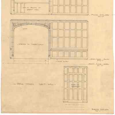 Drawing: Tower Stairs west elevation