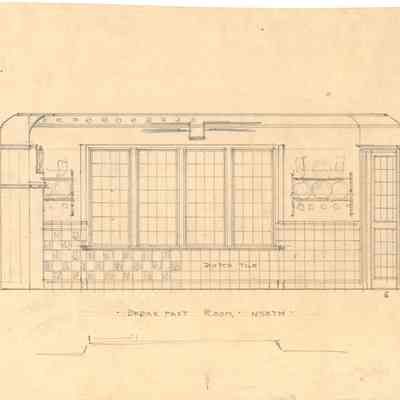 Drawing: Breakfast Room north and east concept elevations