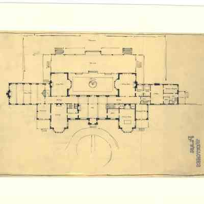 Drawing: Early floor plan concept